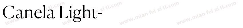 Canela Light字体转换